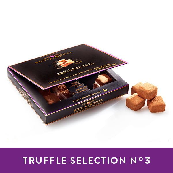 Booja-Booja Truffle Selection No.3, aselection of chocolate truffles in the chilled twelve-pack format