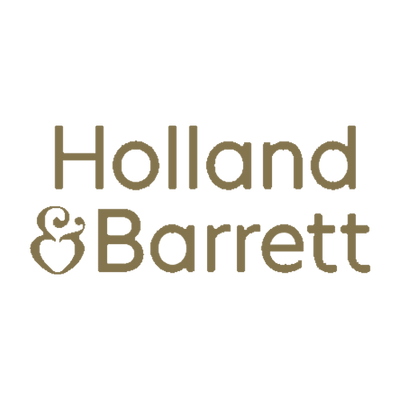 Holland & Barrett logo in gold