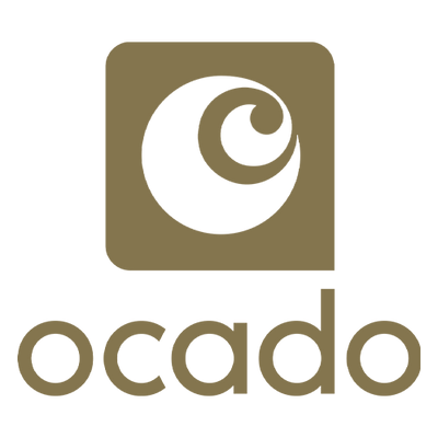 Ocado logo in gold